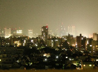 新宿ビル群の夜景