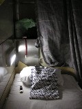 今夜の寝床：寝台上段