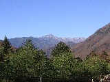 安房トンネル高山側から望む槍ヶ岳