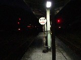 日が暮れたホーム神岡方面