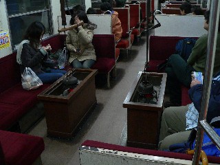 最終前日最終列車内