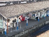 JRと接続する石岡駅